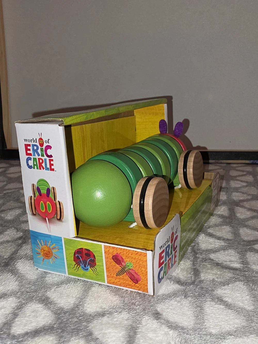 The Very Hungry Caterpillar Wooden Pull Along Toy • Eric Carle • 12+ month • New